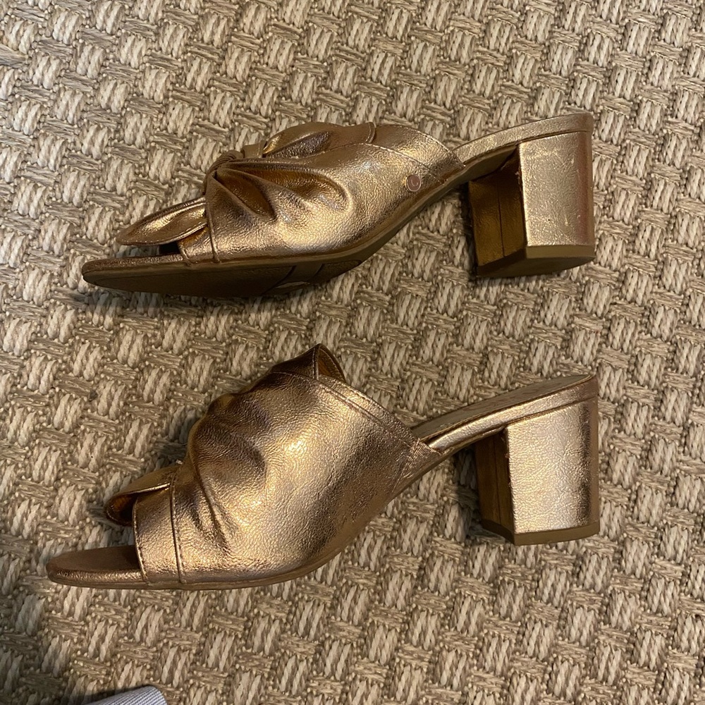 Sam Edelman Circus Rose Gold Bow Sandal Heels 10 - Picture 10 of 11